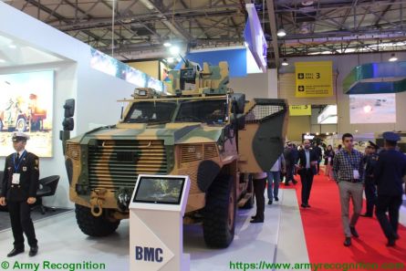 Turkish firm BMC showcases Vuran 4x4 Multi Purpose Armored Vehicle at ADEX